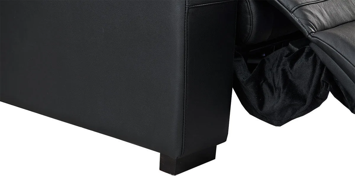 Lumene Hollywood Luxury III Noir (2 places, cuir synthétique) Fauteuils cinéma