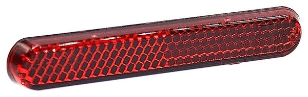 Catadioptre adhésif pour fixation verticale sur tige de selle vélo .