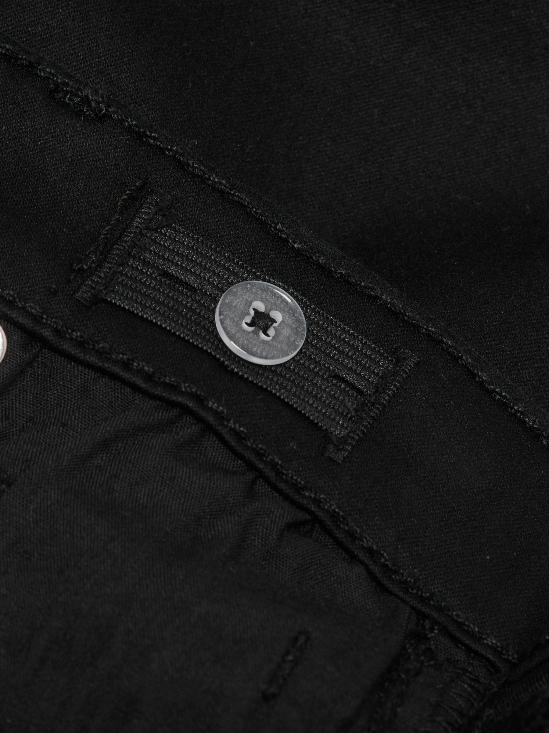 Zwart - ONLY - Kinderjeans met uitlopende pijpen en verstelbare taille
