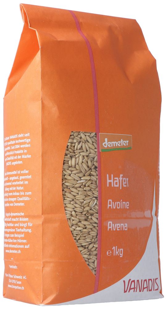 VANADIS Hafer<br>1 kg, Beutel, Demeter