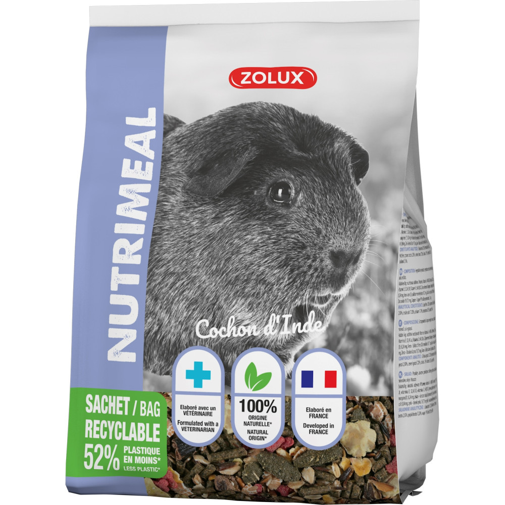 Alimentation granulés pour cochon d'inde nutrimeal 800g
