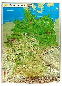 GEORELIEF - GEORELIEF DEUTSCHLAND 42X31