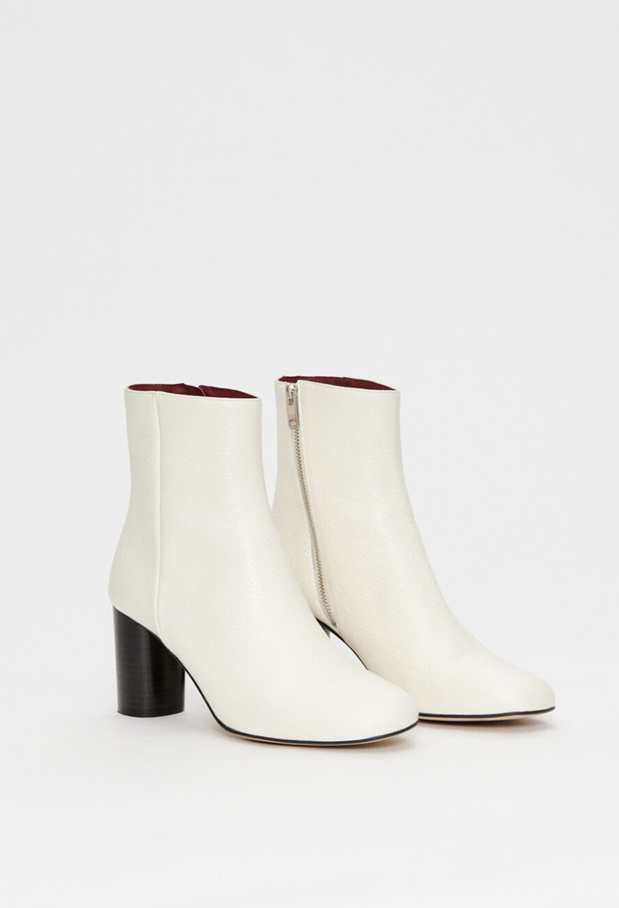 Bottines blanche &agrave; talons