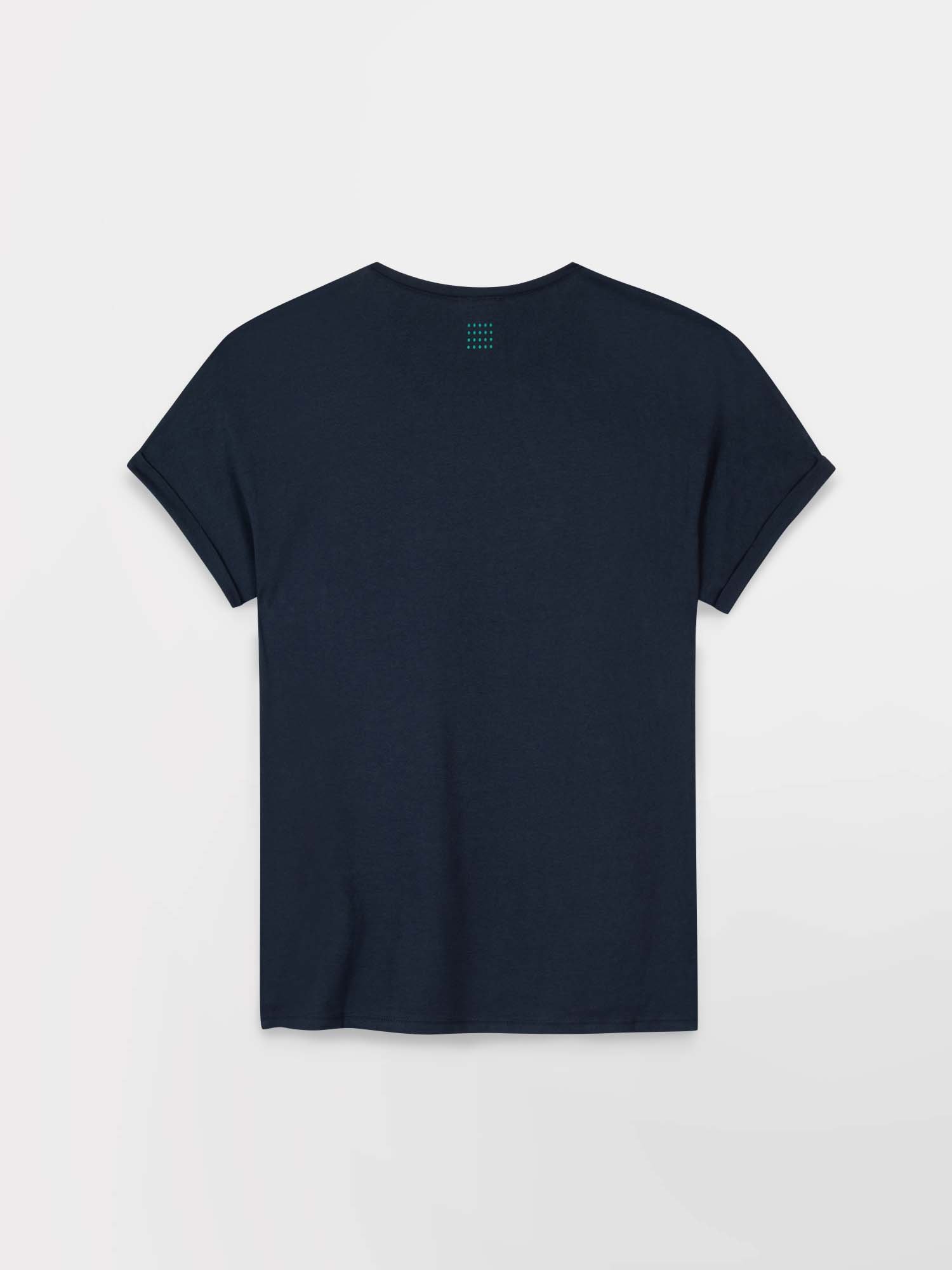 Tee Shirt Femme Coton Biologique Motif Perroquet Marine