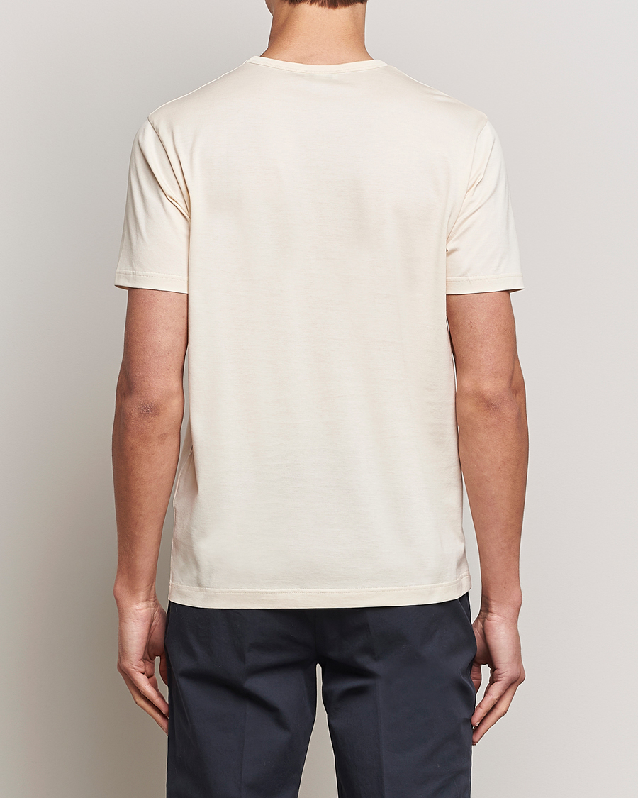 Sunspel Crew Neck Q82 Cotton T-Shirt Undyed