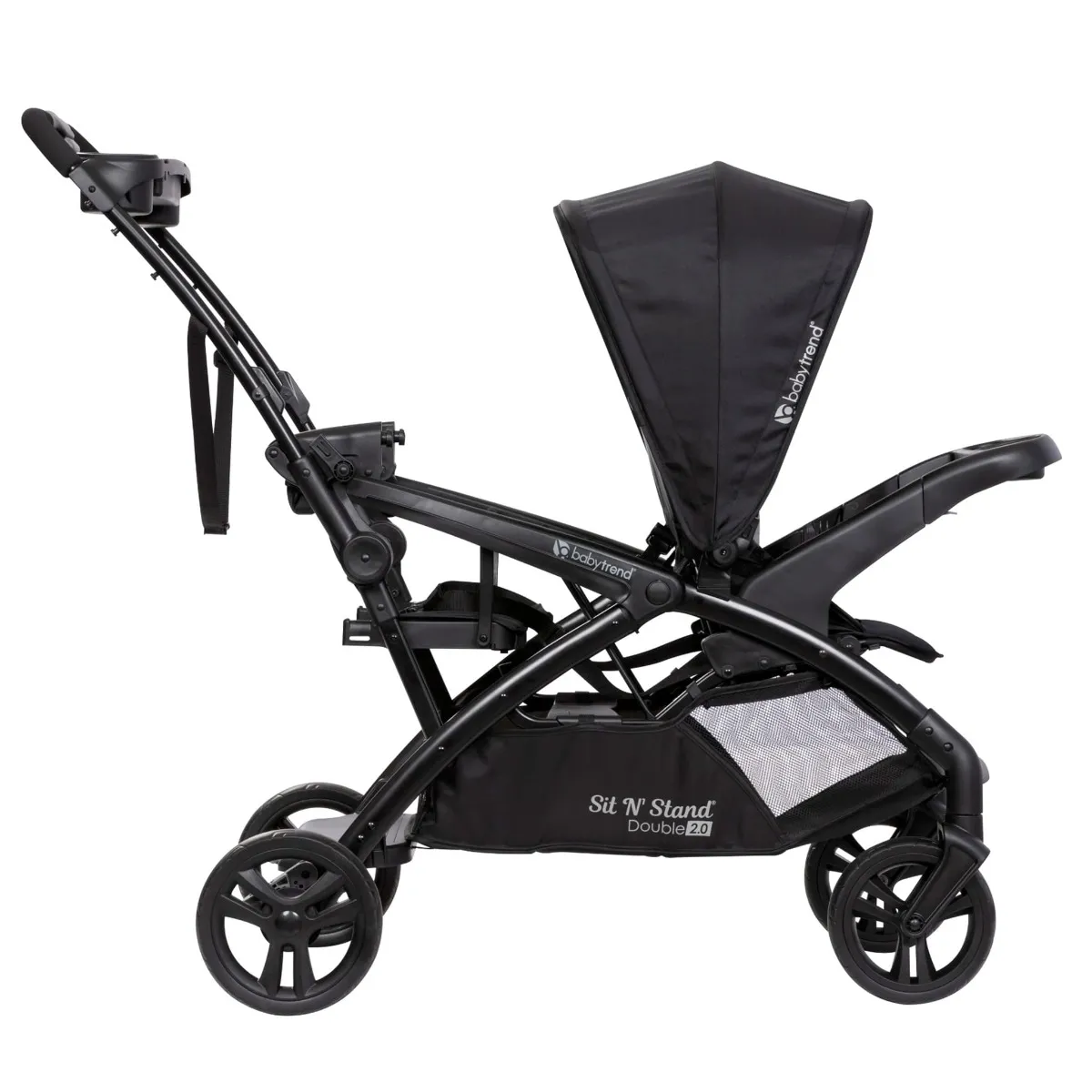 Baby Trend Poussette Sit N' Stand® Double 2.0 - Noir Dash