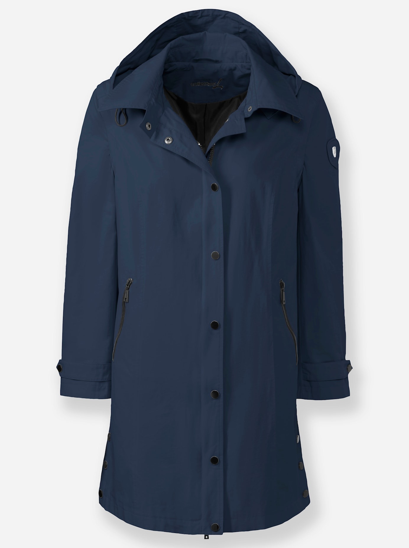 Casual Looks Langjacke mit Kapuze