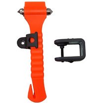 LEINA Marteau de secours, avec coupe ceinture, orange