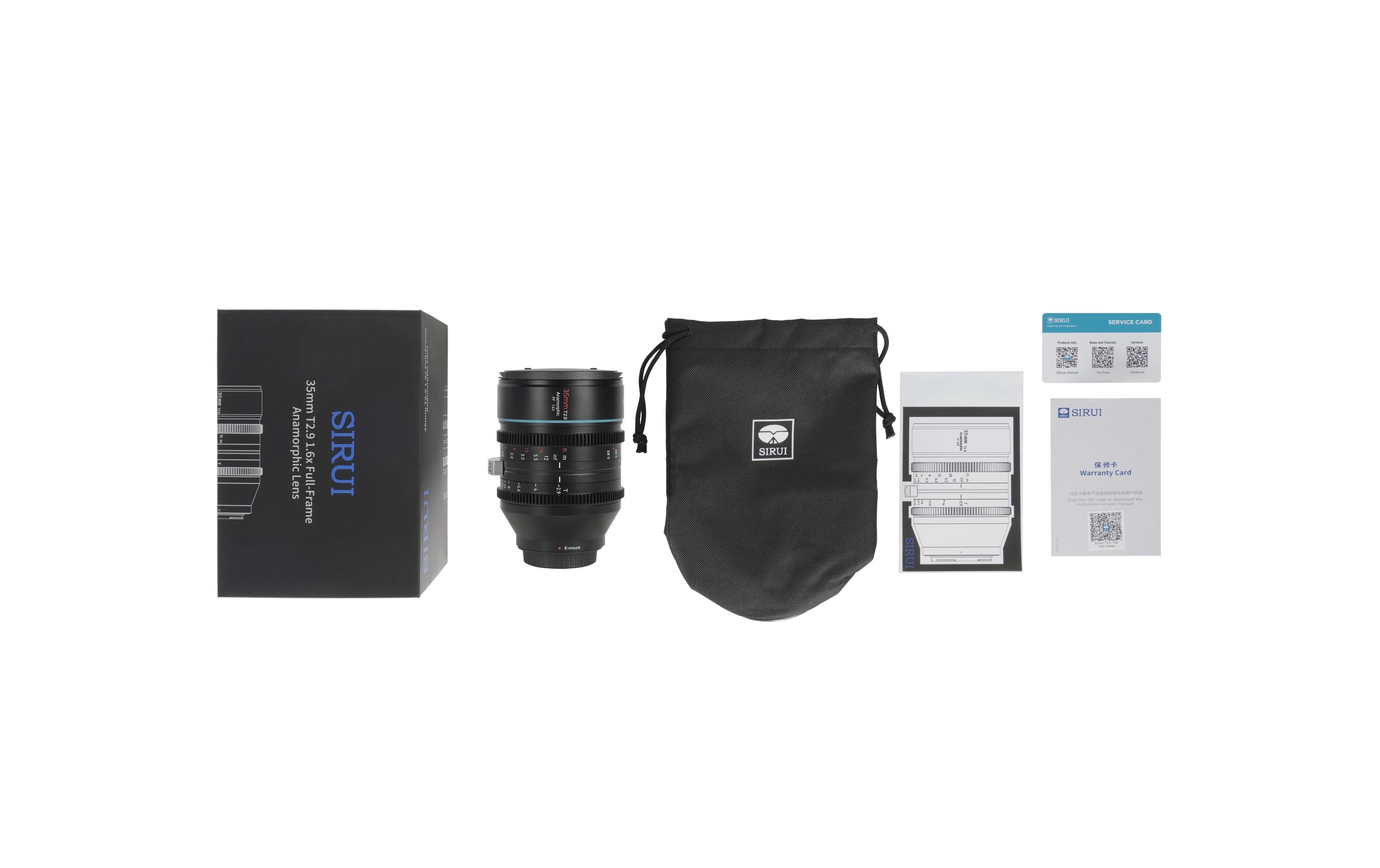 Festbrennweite Venus 35mm T/2.9 1.6x – Nikon Z<br>Anamorphotisches Vollformat-Objektiv