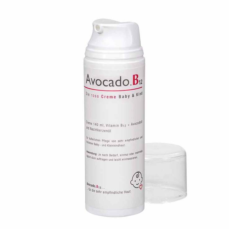 Avocado B12 Die rosa Creme Baby & Kind, 140 ml