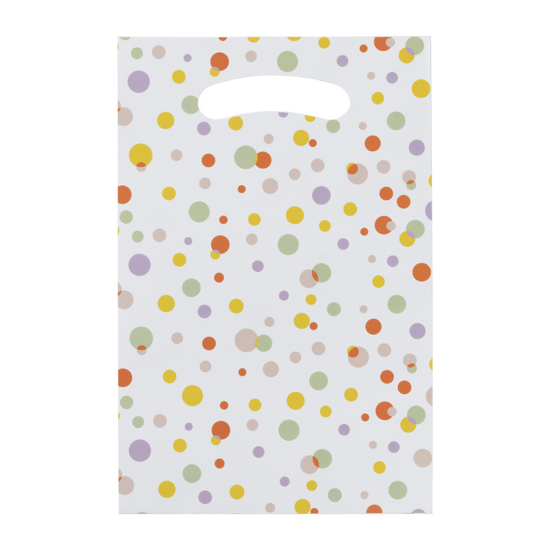 Papieren uitdeelzakjes - confetti - set van 10