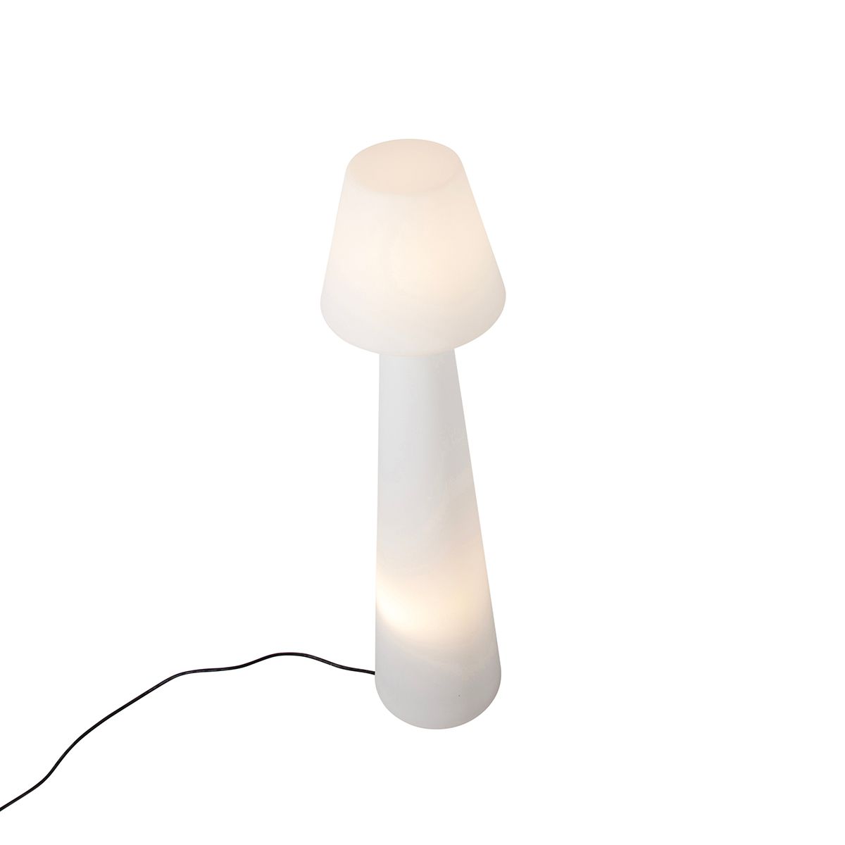 Design buiten vloerlamp mushroom wit IP44 - Katrijn