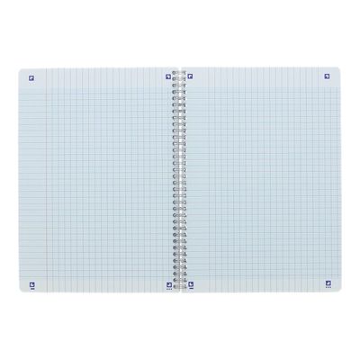 Oxford - Cahier à spirale A4 (21x29,7 cm) - 180 pages - grands carreaux (Seyes) - disponible dans différentes couleurs