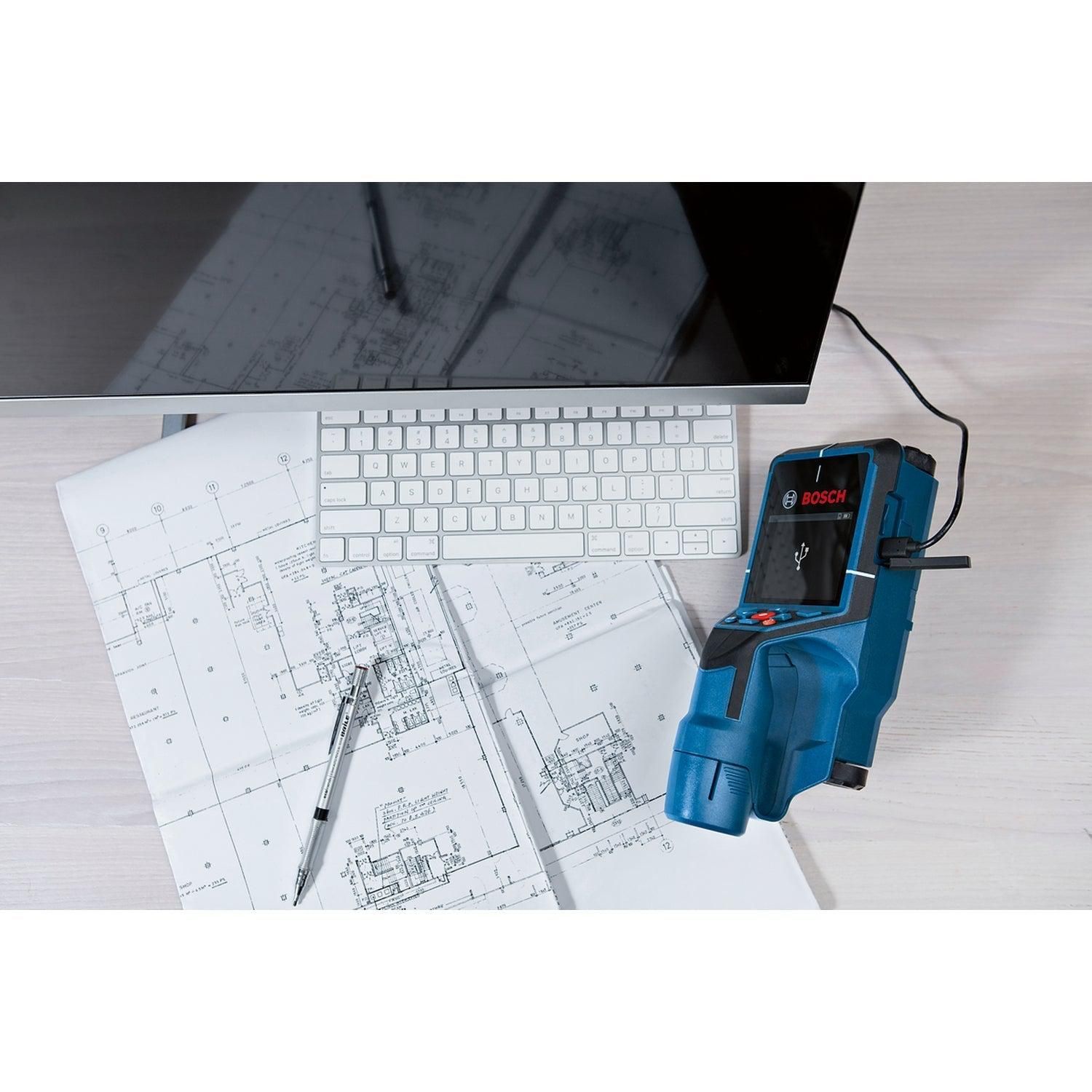 Bosch Professional D-TECT 200 C Accu muurscanner 200mm 12V Basic body met batterijen in beschermtas - 0601081600