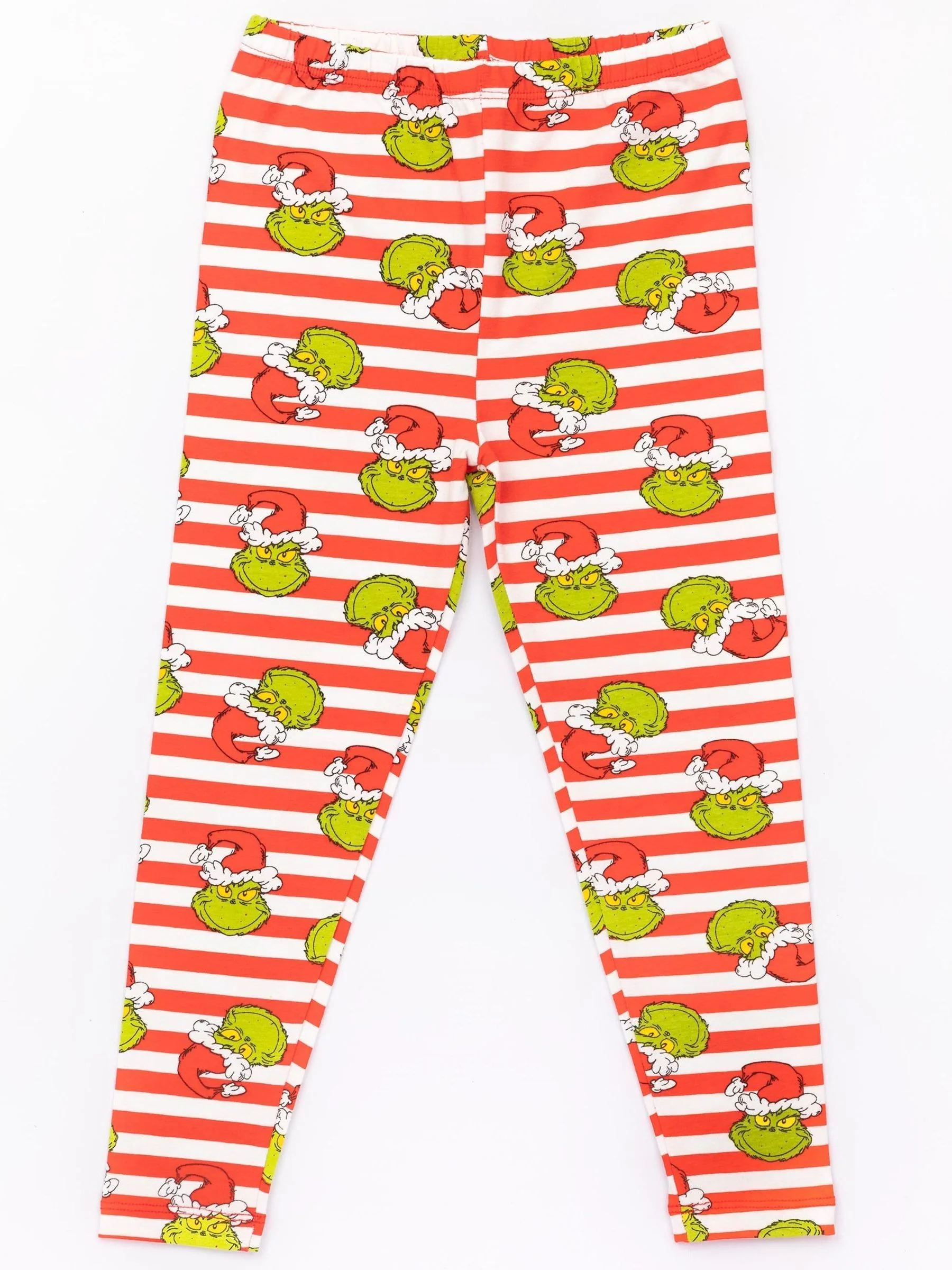 Rood - Vanilla Underground The Grinch jongenspyjama met lange mouwen en lange pijpen van 100% katoen kerstset
