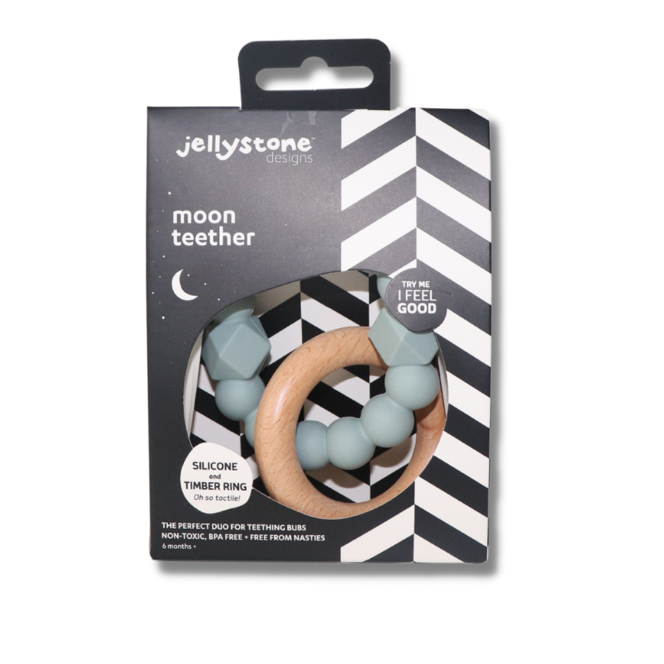 Jellystone Designs - Måne Teether - sage