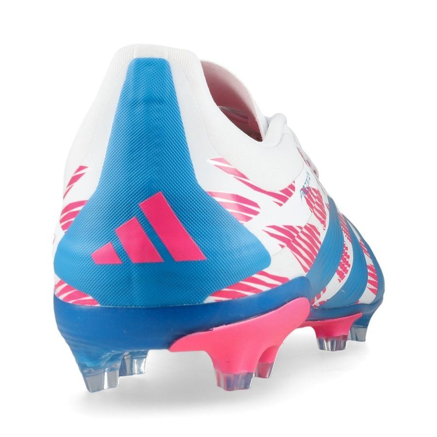 adidas Predator Elite FG Reemergence - Blanc/Bleu/Rose Enfant
