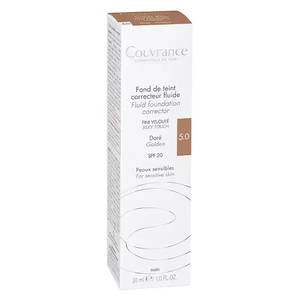 Avène Couvrance Fond de Teint Correcteur Fluide N°5.0 Doré 30ml
