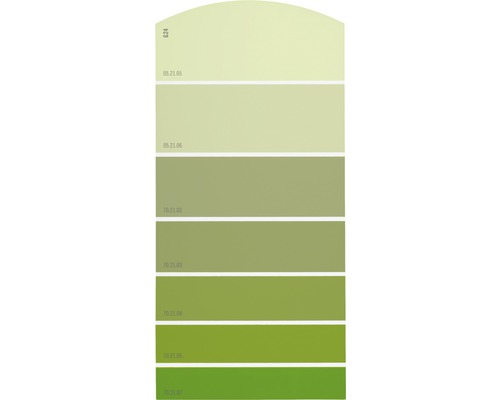 Kleurstaalkaart, kleurenkaart G24, kleur wereldgroen, 21x10 cm