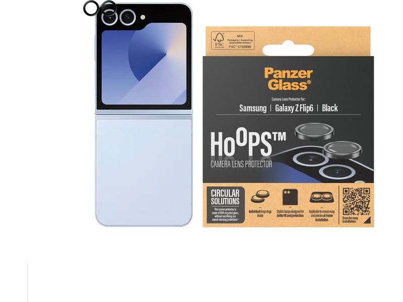 Panzerglass Lens Protector Rings HOOPS Galaxy Z Flip6 Objektivschutz-Ringe für das Samsung Galaxy Z Flip6