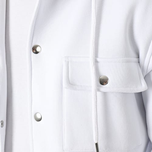Surchemise Unie Avec Capuche 3091 Blanc