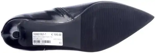 Babouche zwart Trish-105 - maat 43 enkellaars zwart - maat 43 Calandschoen