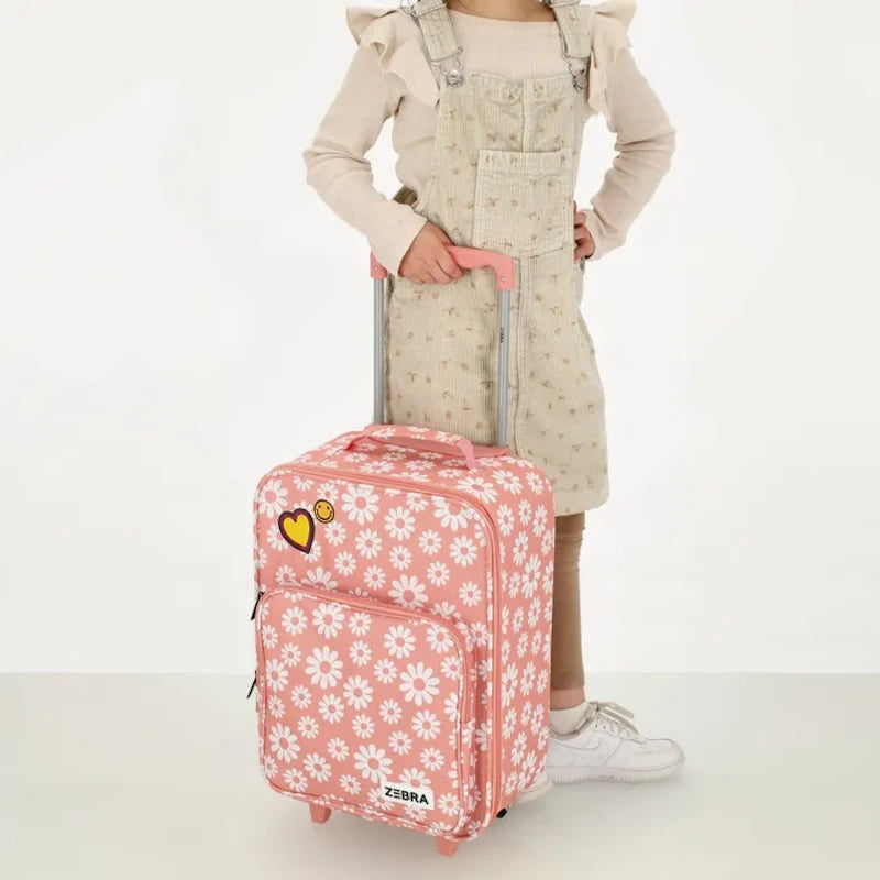 Zebra Trend Avonturier Kinderkoffer Daisy Flowers