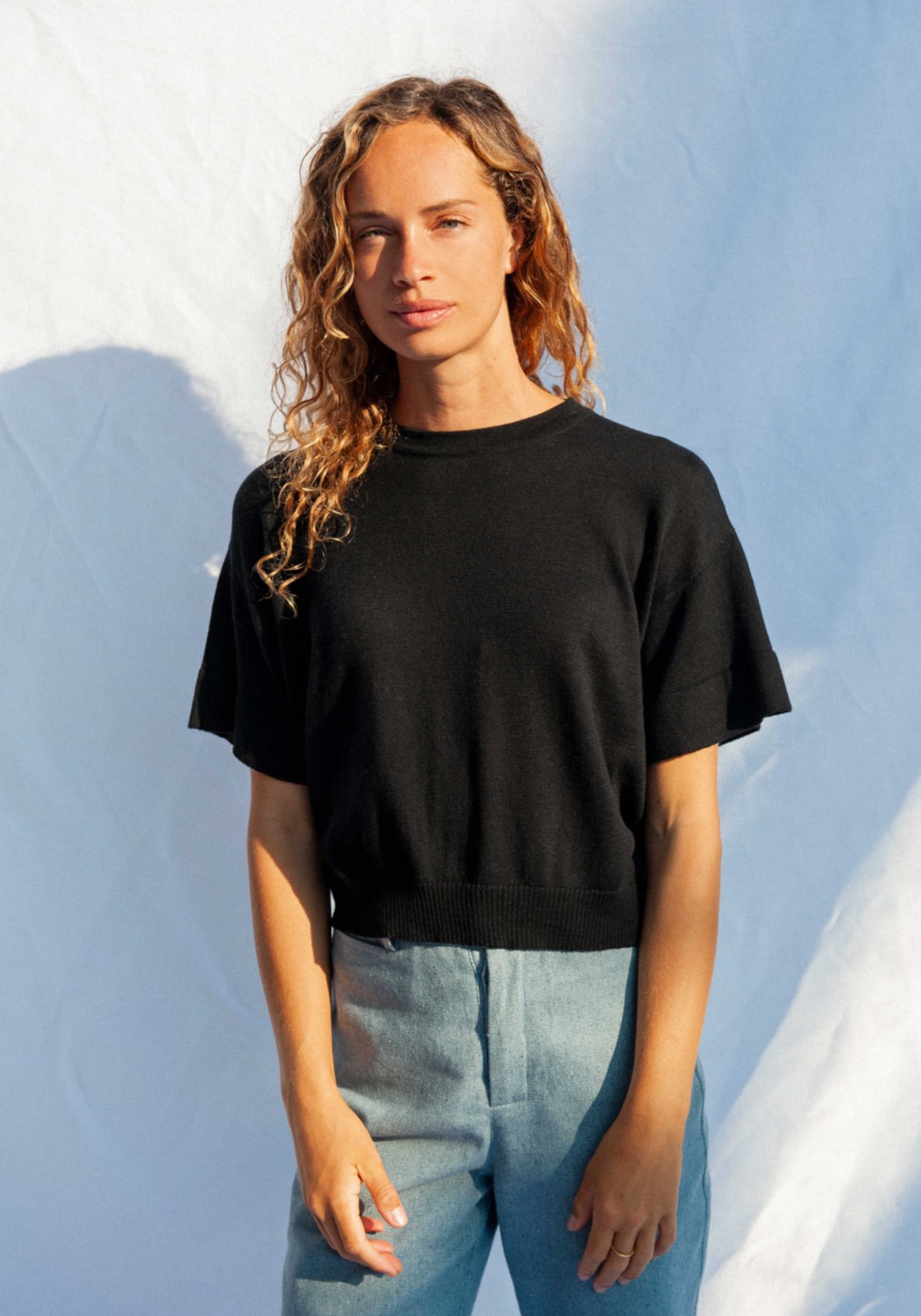 Jungle Folk Knit Top El Sur Black