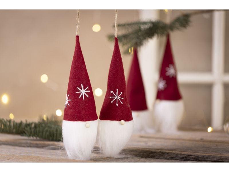 Creativ Company Bastelset Weihnachtensbaumschmuck Wichtel Individuell gestaltete Deko für den Weihnachtsbaum