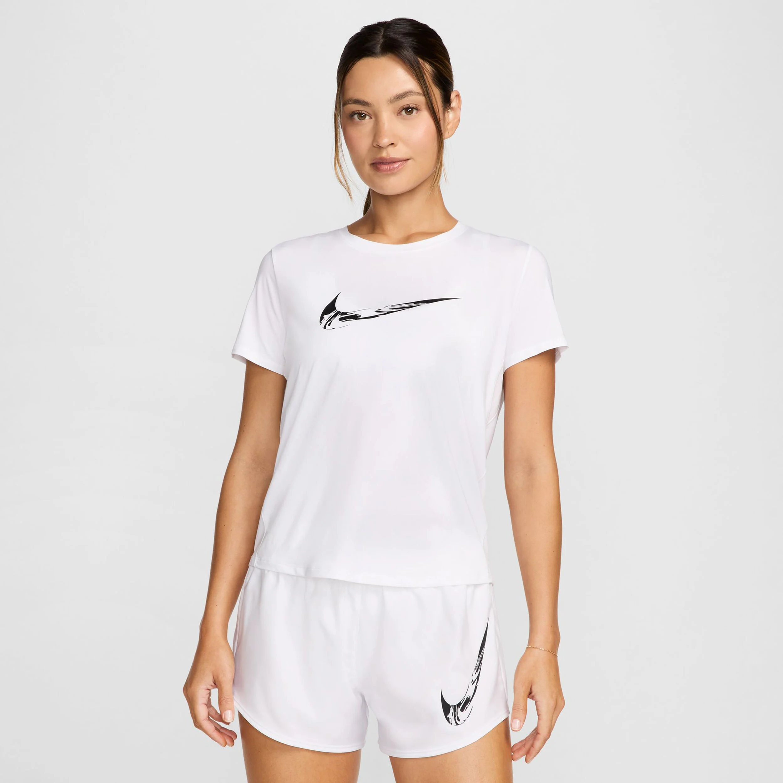 Nike Dri-Fit One Swoosh Maillot De Course Femmes - Blanc