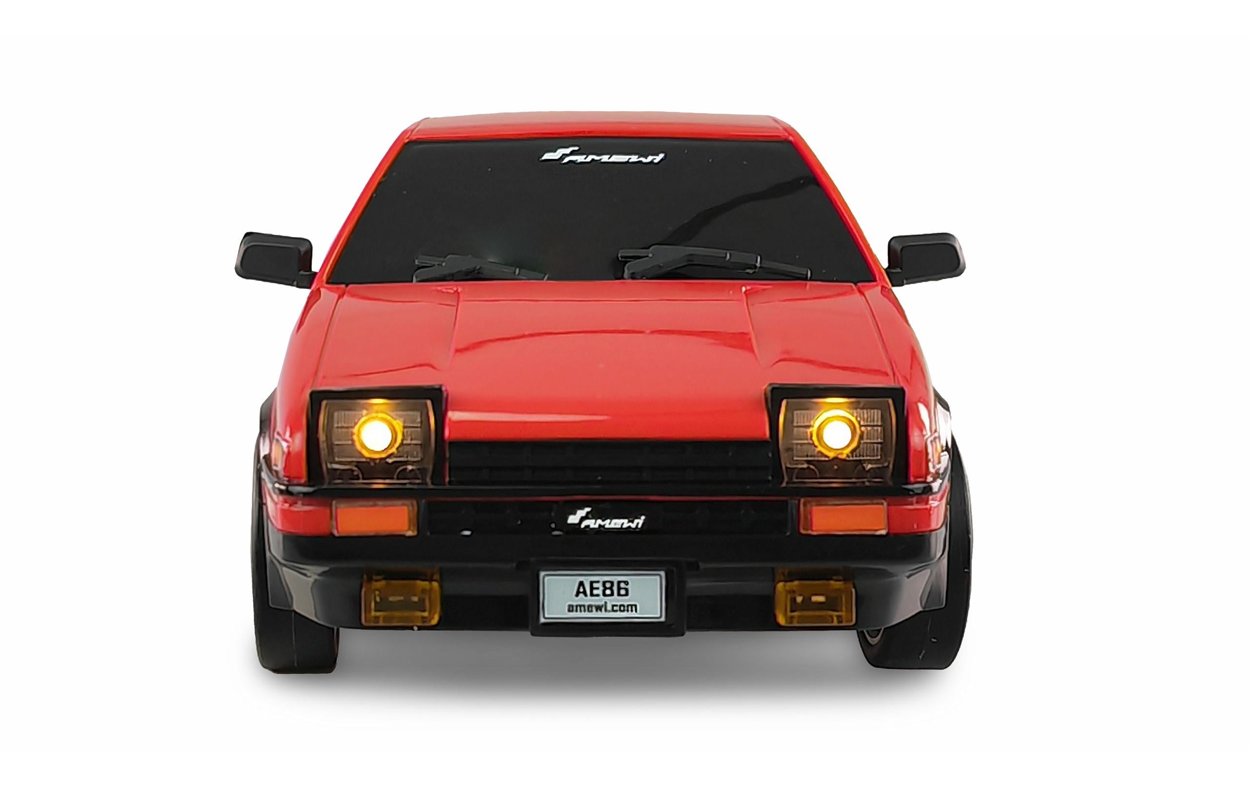 Drift AE86 Sprinter Trueno RWD, Rot, RTR, 1:18Kleiner JDM Drifter mit Heckantrieb