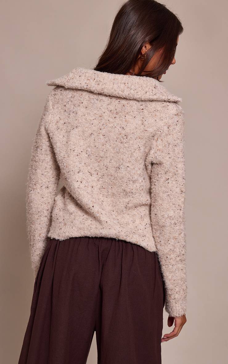 Vrai Beige Gilet Zippé