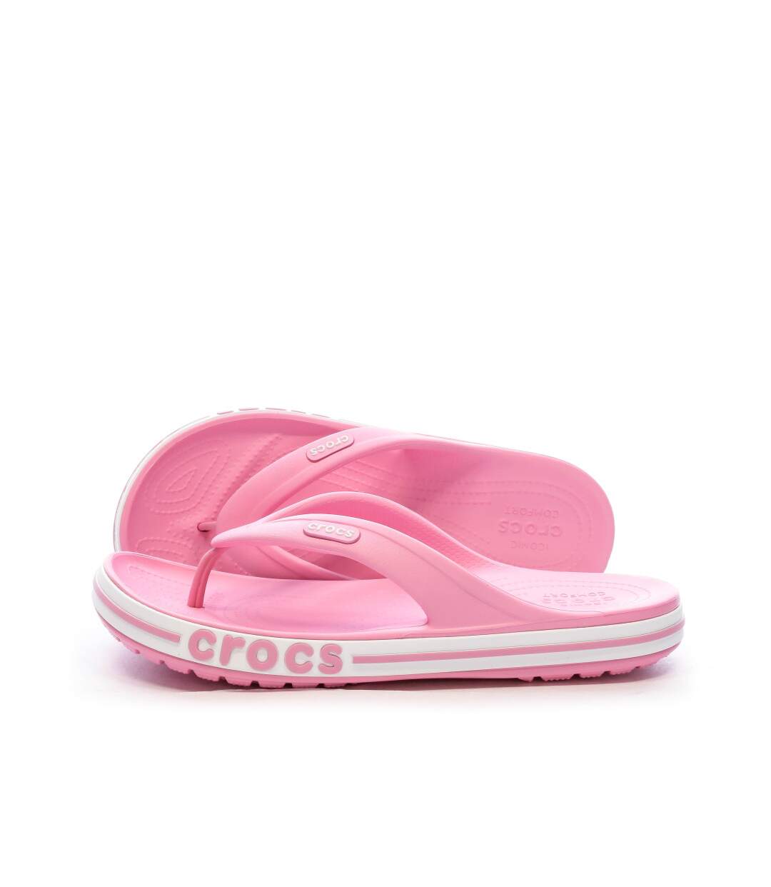 Tongs Crocs Rose Femme Bayaband Flip