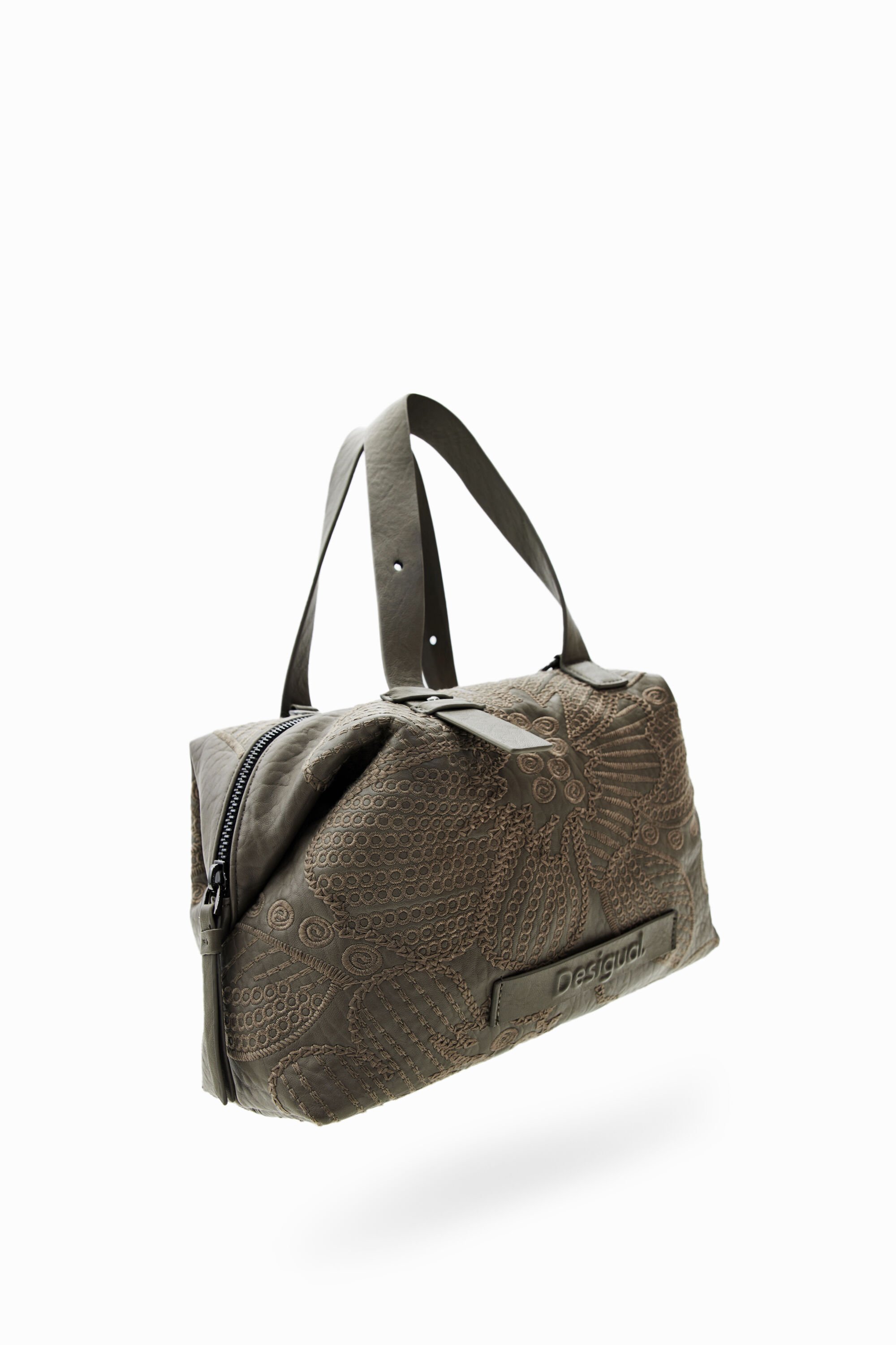 Sac moyen broderie fleurs