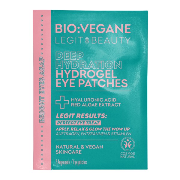 Bio:Végane Deep Hydration Hydrogel Eye Patches 2Stk.