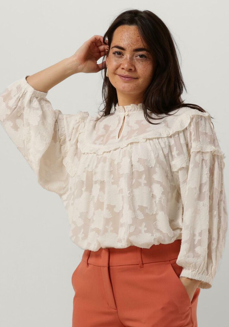SUMMUM witte summum blouse blouse viscose jacquard