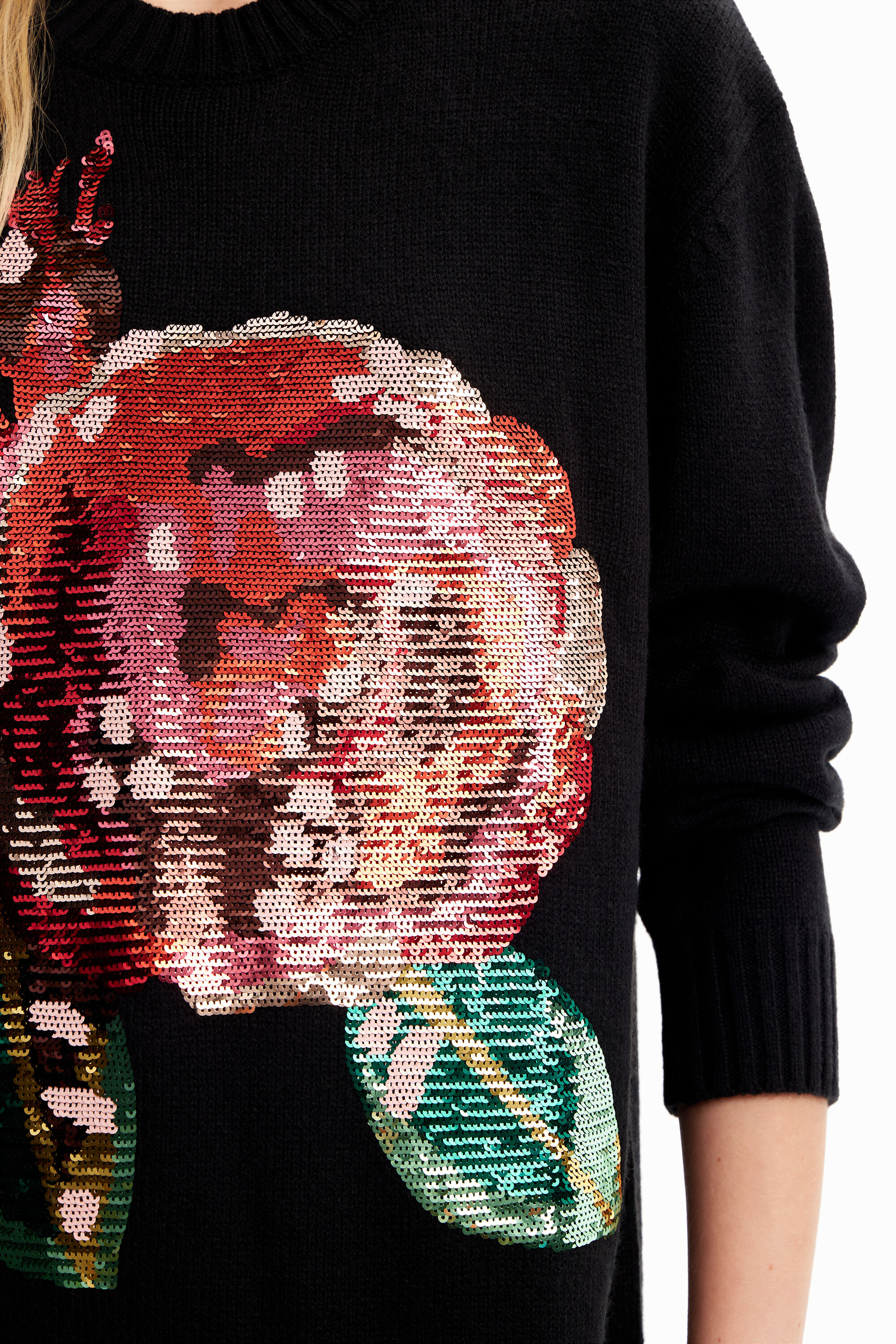 Camisa oversized de lantejoulas M. Christian Lacroix
