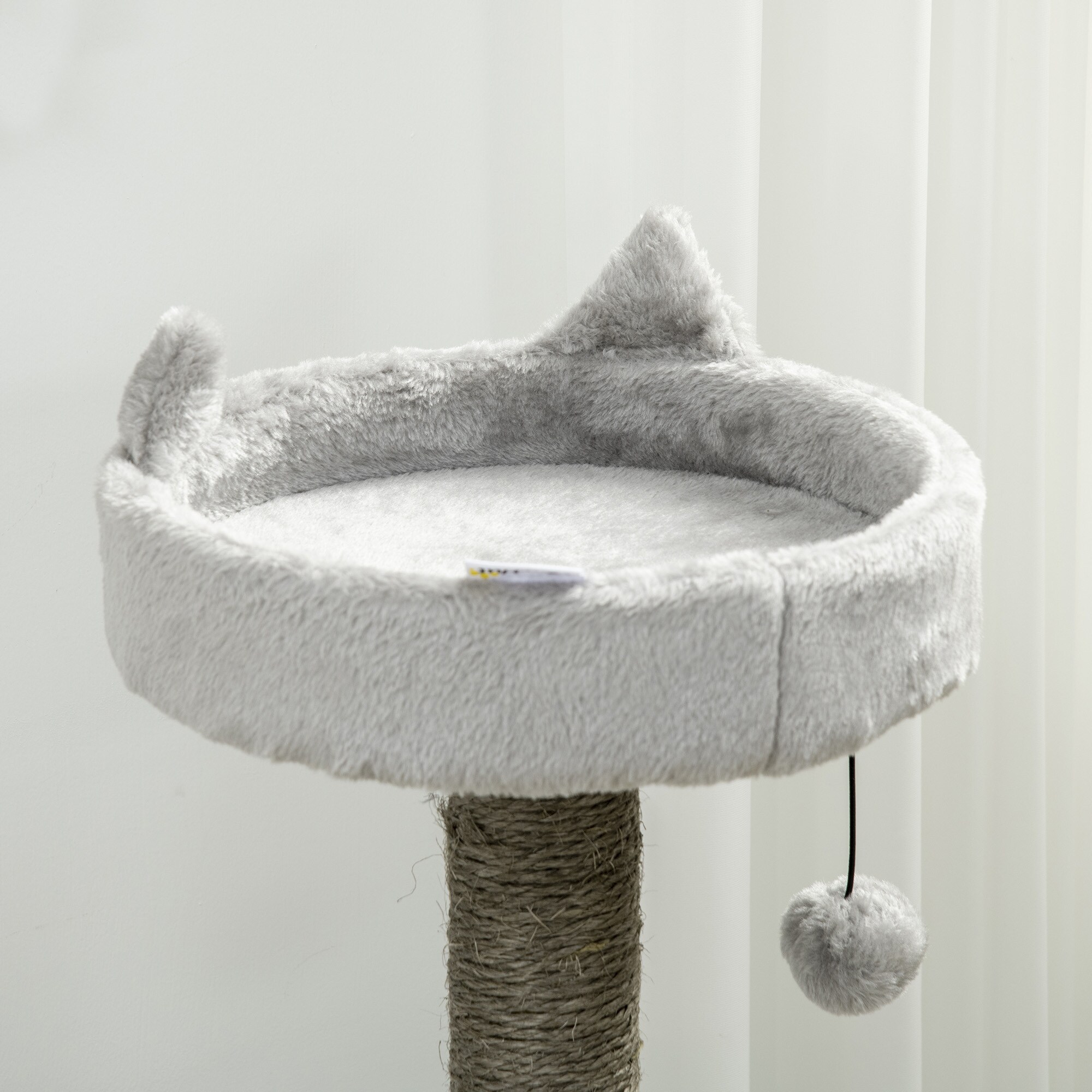 PawHut Kratzbaum mit Katzenhöhle grau 60L x 40B x 113H cm