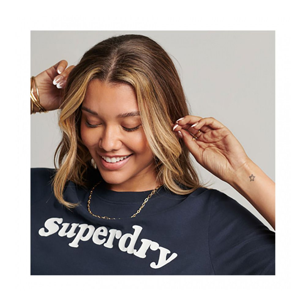 Superdry VINTAGE COOPER CLASSIC - Tee-shirt Femme eclipse navy