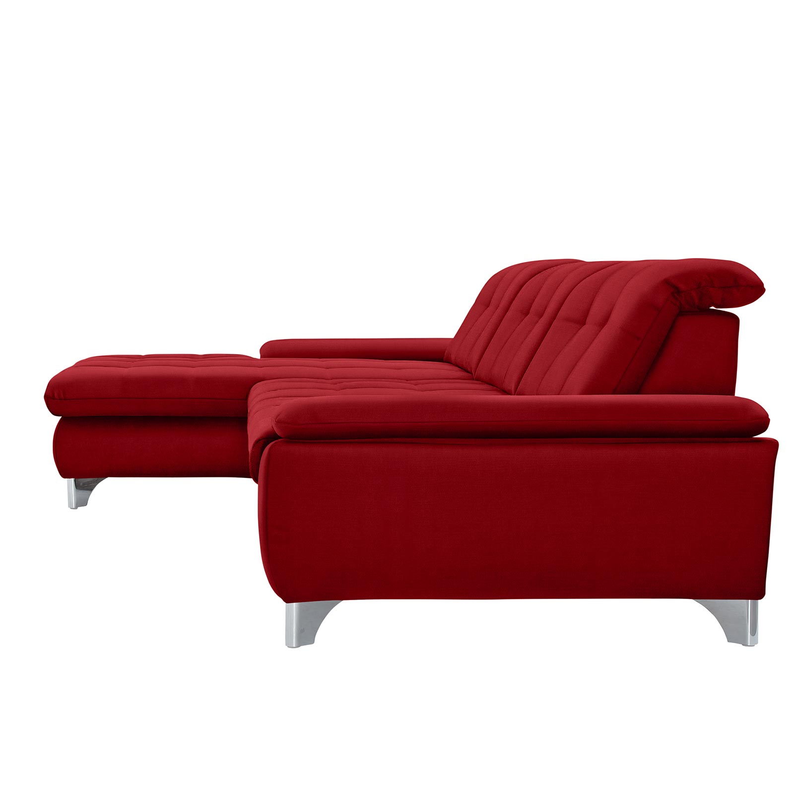 polsterpower Ecksofa - Miro bordeaux - Basismodell - Recamiere links