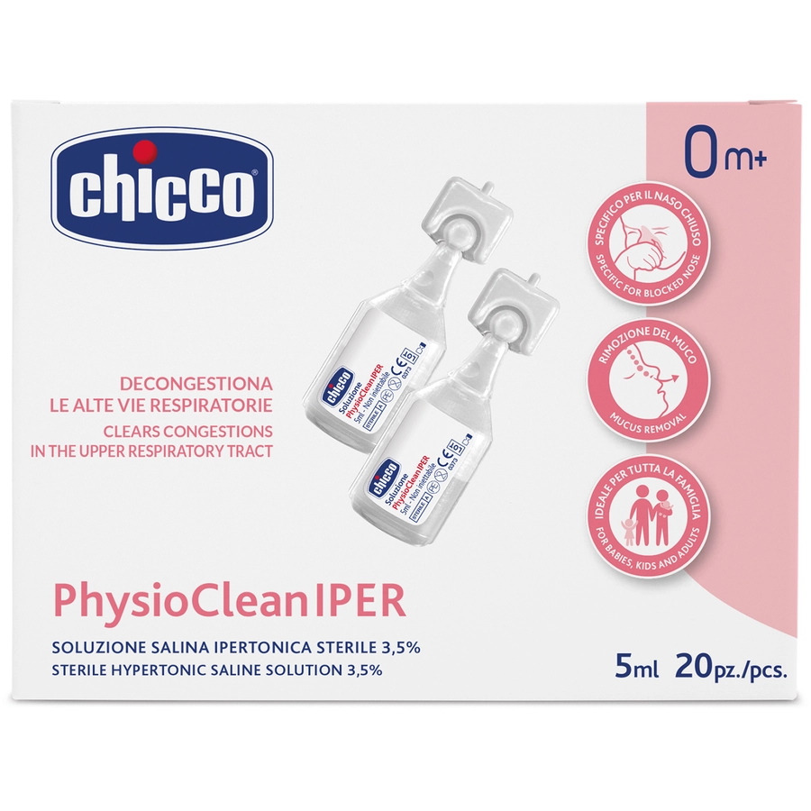 chicco Kochsalzlösung Physio Clean 20 Stück, 5 ml