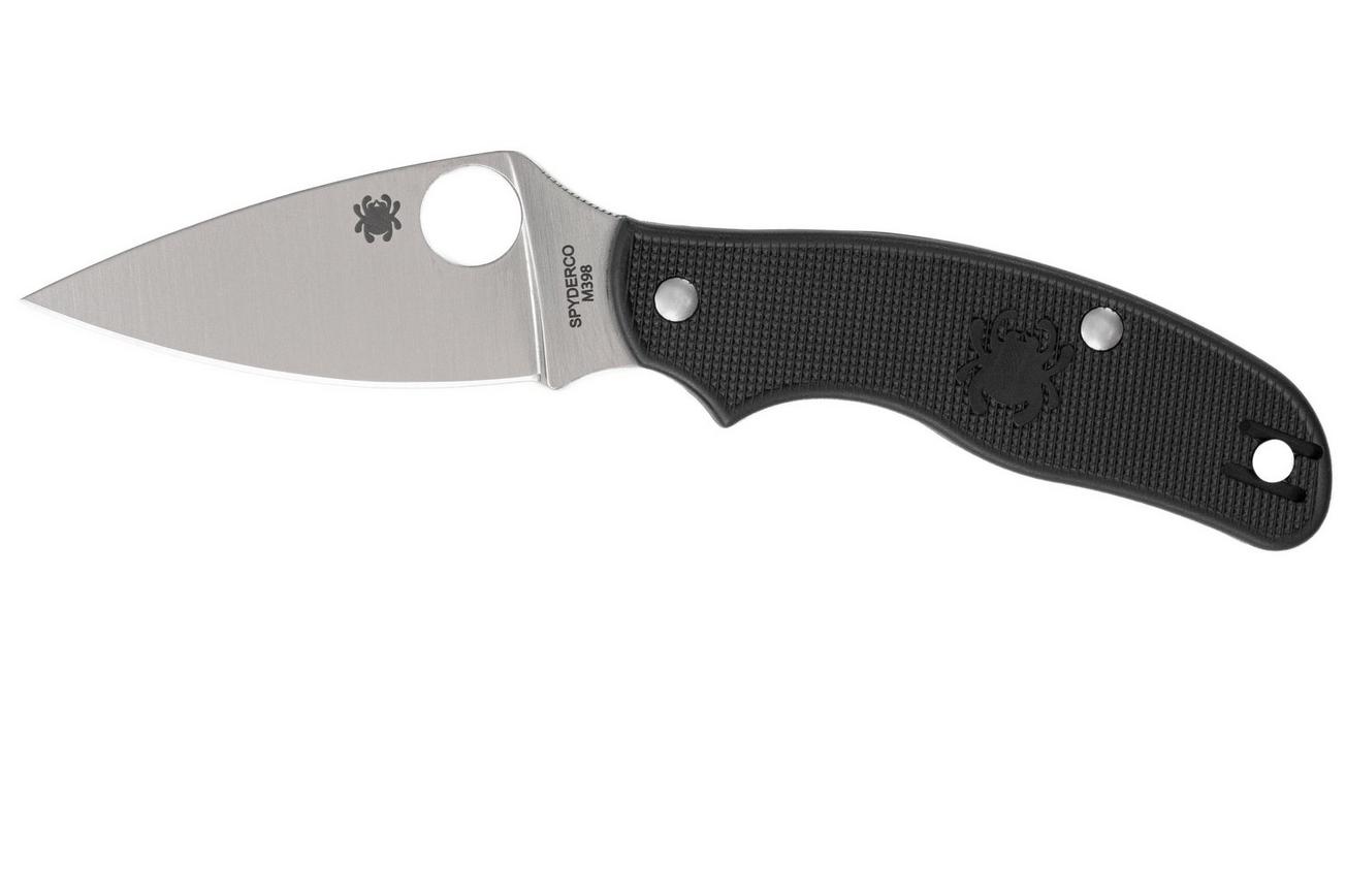 Spyderco Metropolitan Lightweight C213PBK Satin Böhler M398, Black FRN, slipjoint zakmes