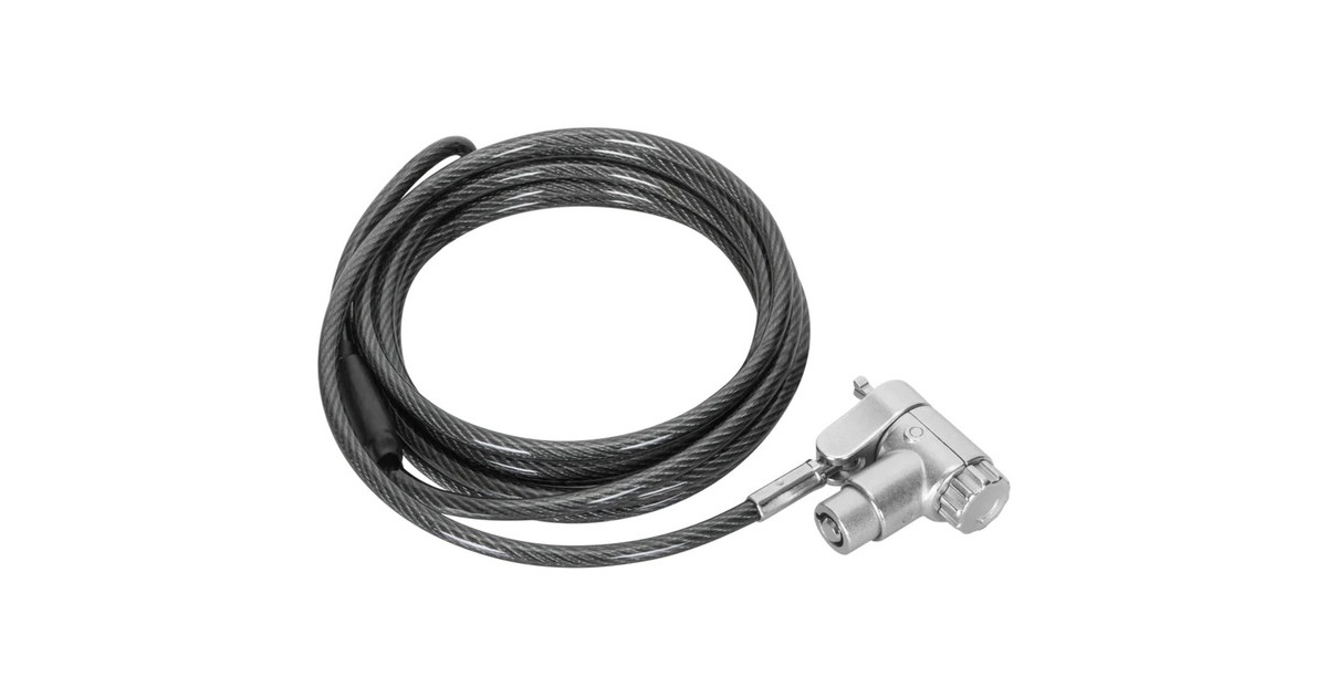 TargusDEFCON Ultimate Universal Master Keyed Cable Lock with Slimline Adaptable Lock Head diefstalbeveiliging  (Zilver, 25 stuks)