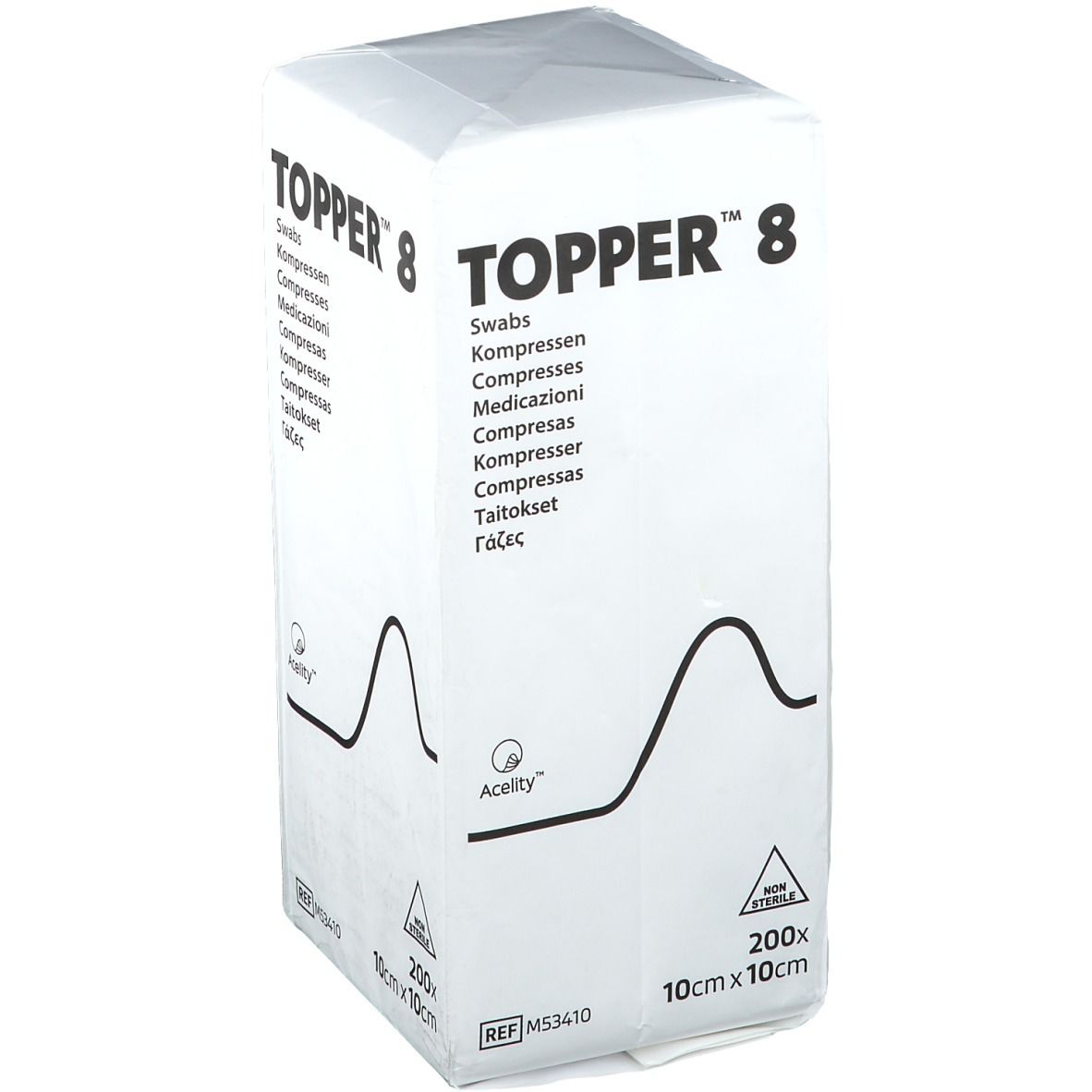 TOPPER® 8 Kompressen unsteril 10 x 10 cm