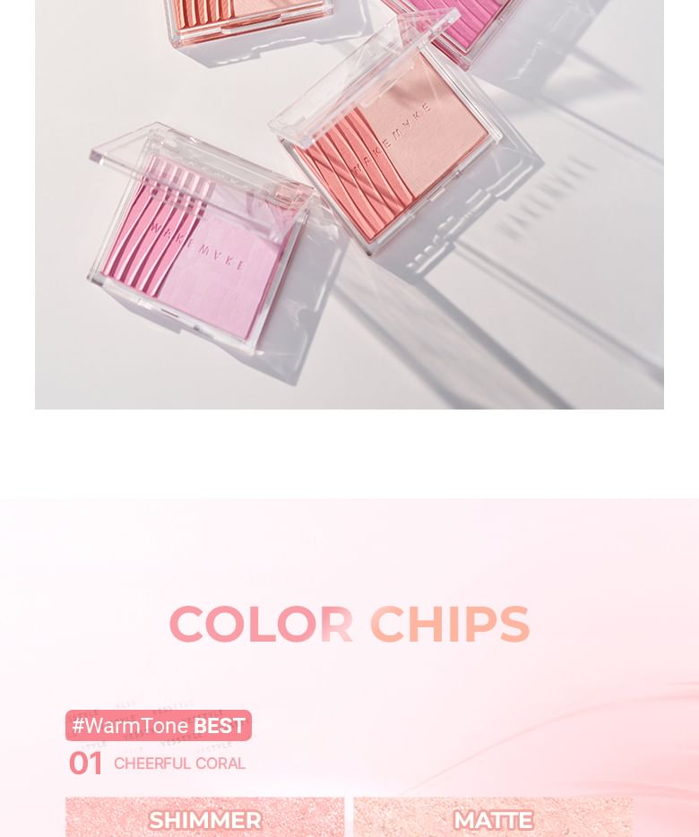 WAKEMAKE - Sheer Layering Dual Blusher - 9 soorten