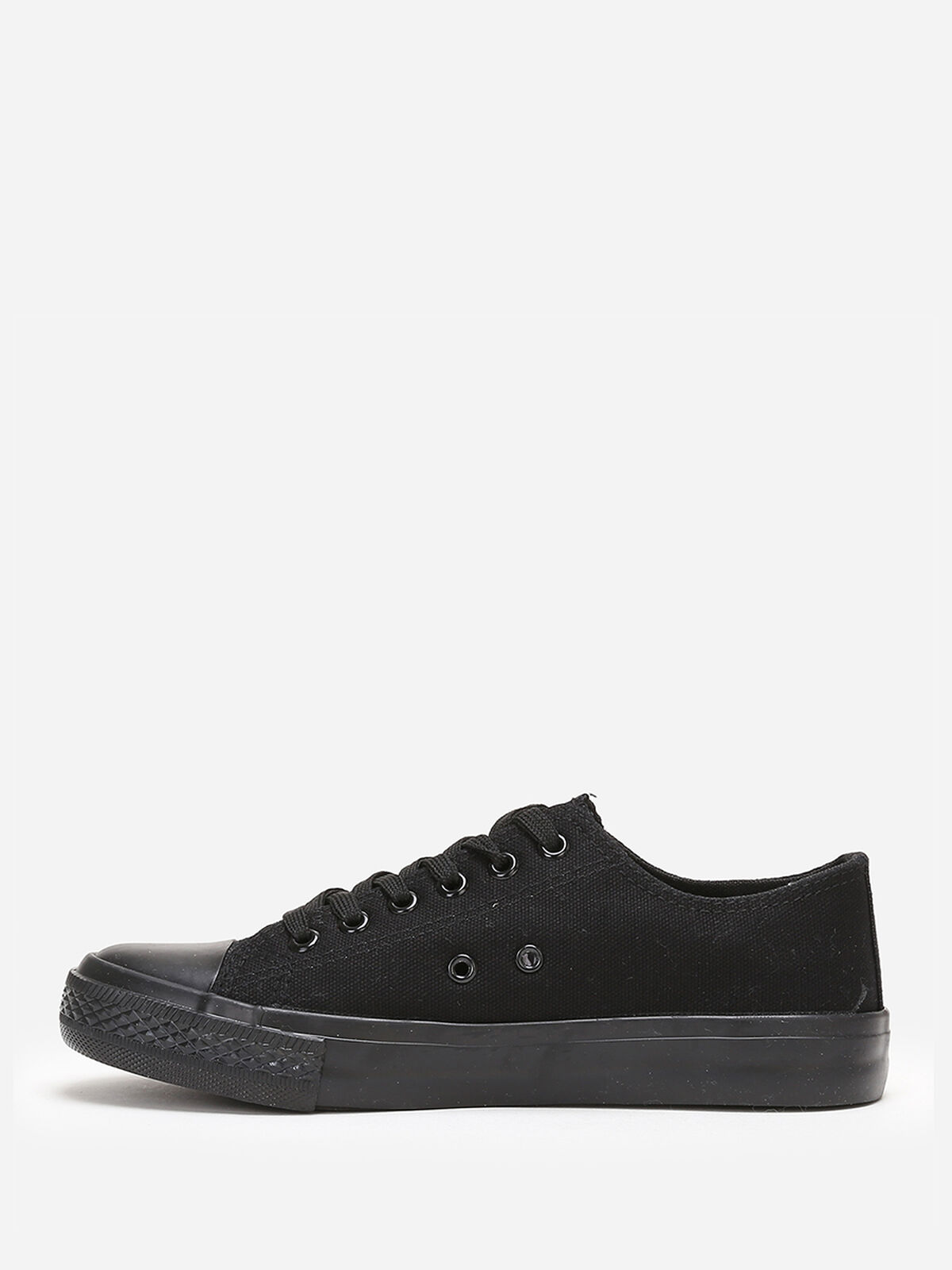 Tennis basses en toile- Noir