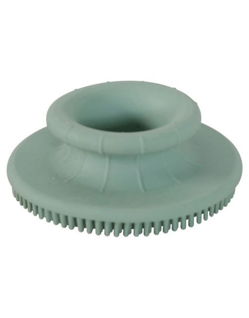 Zolux Rodent Rubbere Borstel - Vachtborstel - 75x75x25 mm Groen