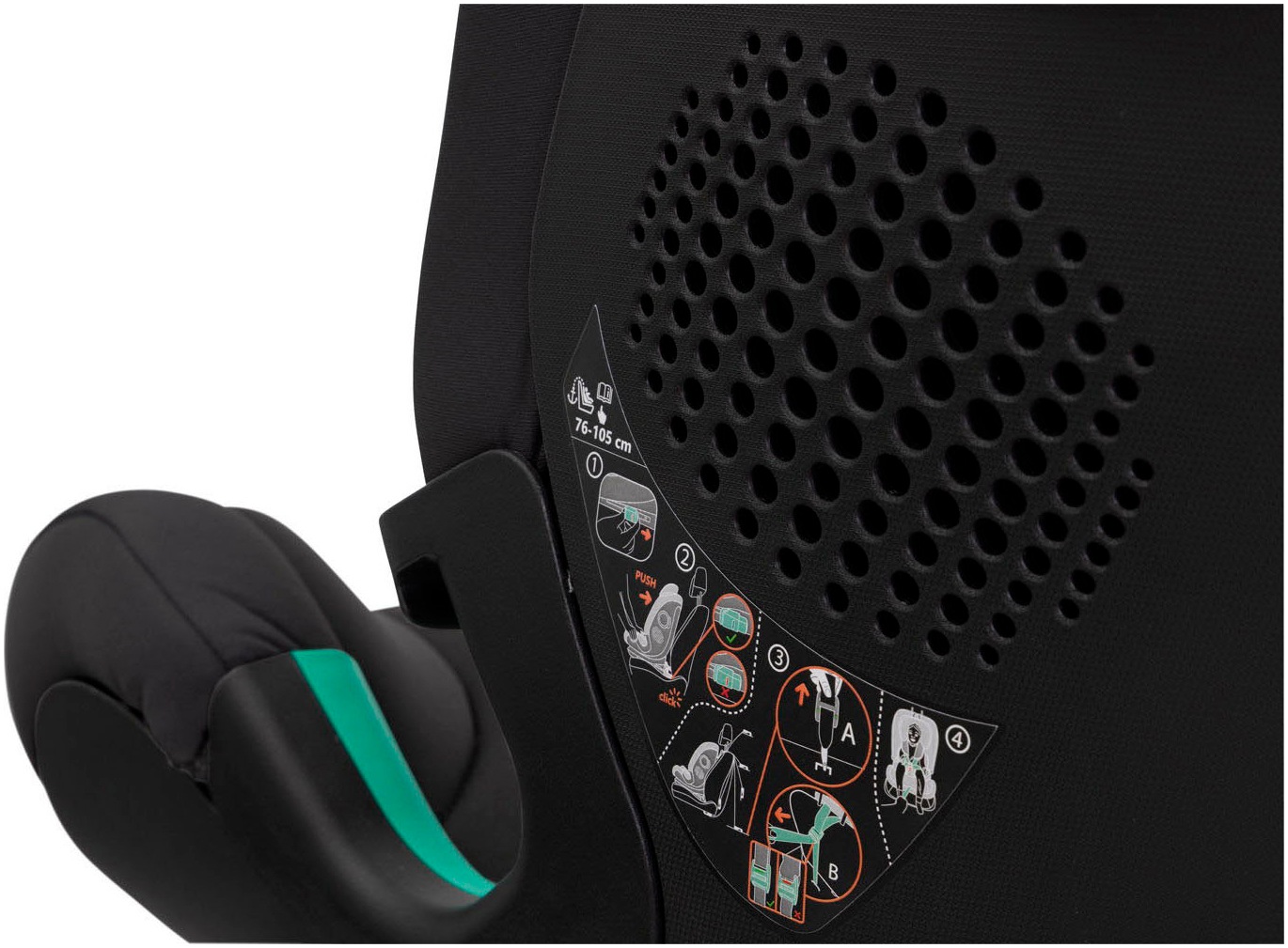 Chicco Autokindersitz »Autokindersitz Seat&Go i-Size, Posh Black« ISOFIX-Befestigung