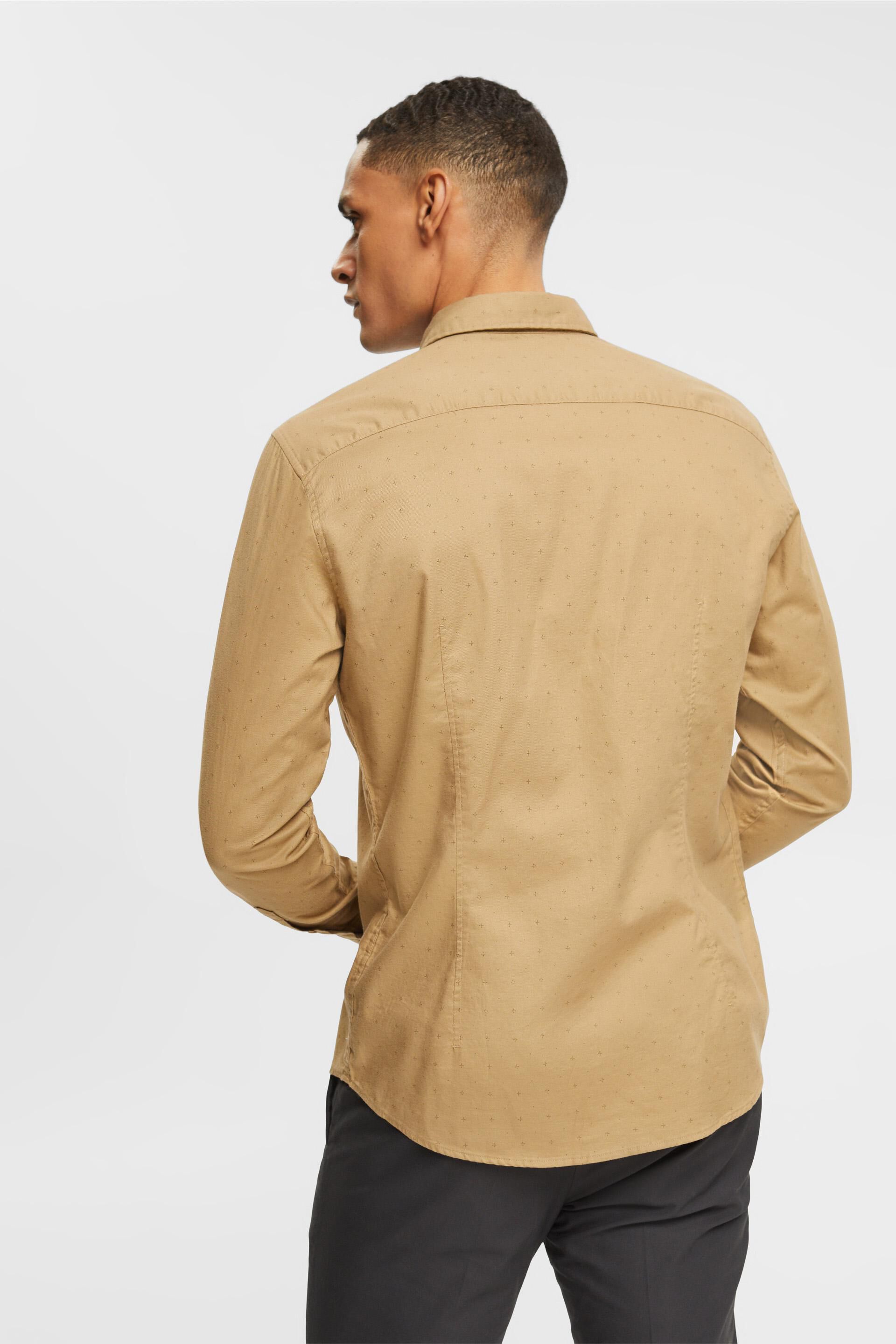 Chemise à col boutonné ornée d’un mini-imprimé