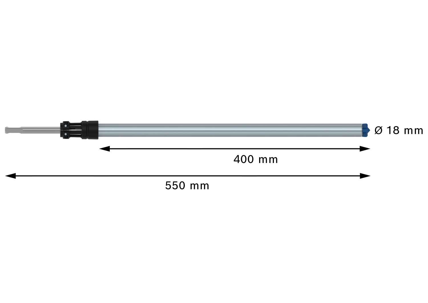 Bosch 2608901780 EXPERT Hamerboor SDS Clean SDS plus-8X - 18x400x550mm